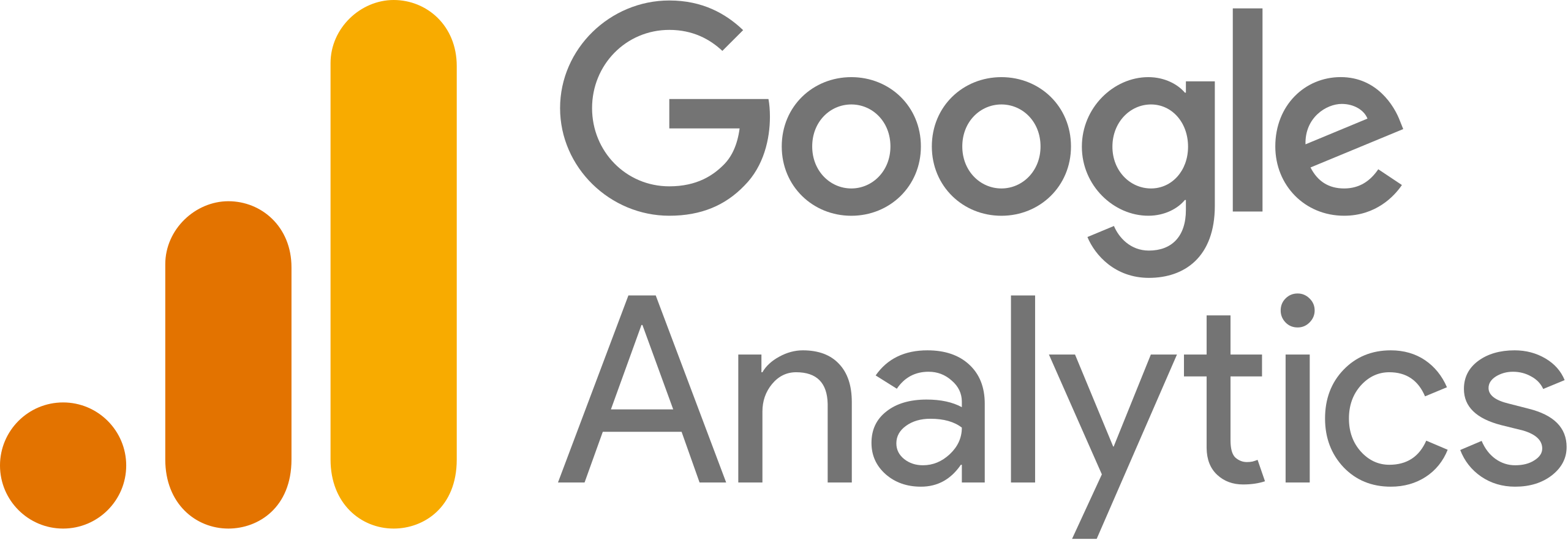 Google Analytics logo Een logo van GA dat symbool staat voor het stappenplan